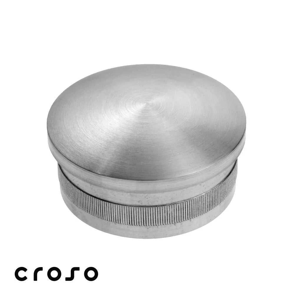 runde rohrkappe edelstahl v2a geschliffen