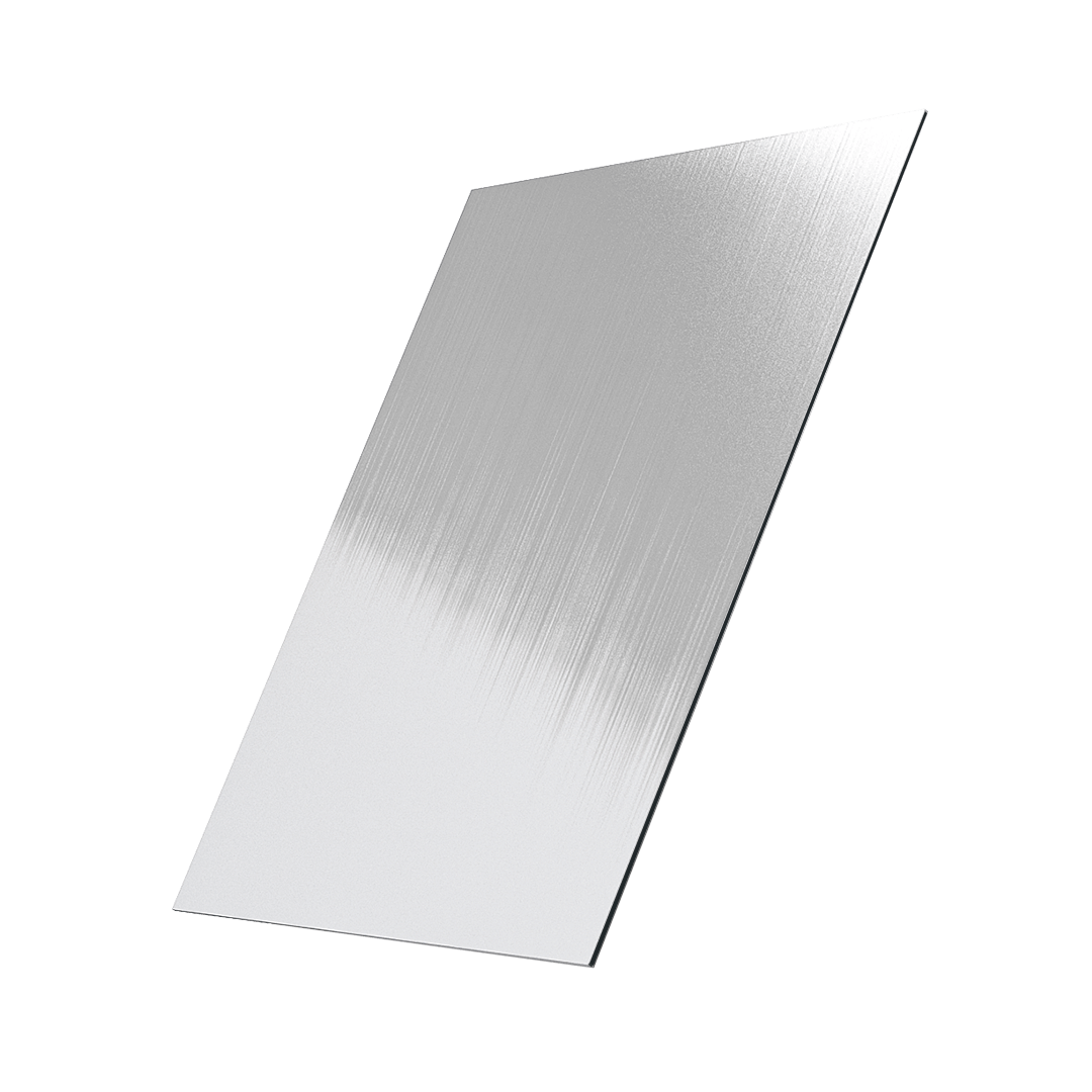 aluminium dibond verbundplatten edelstahl optik gebürstet