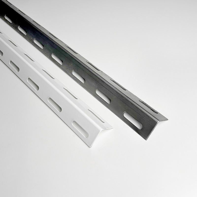 Eckwinkel | 27 x 27 mm | Gelocht | Weiß | Stahl