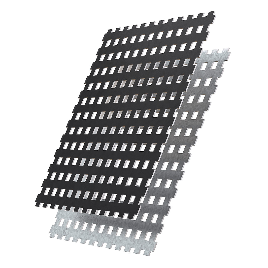 stahl und verzinkte lochbleche mit quadratlochung
