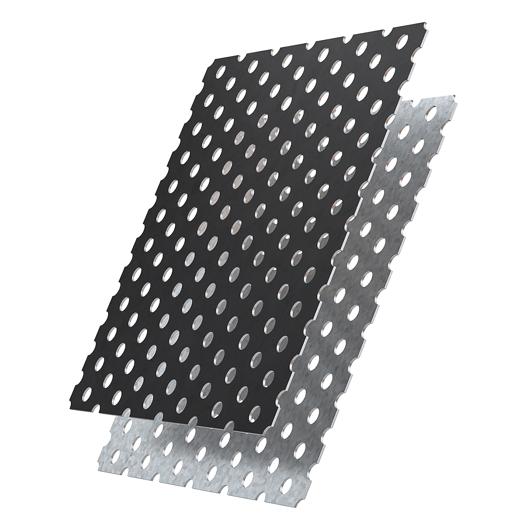 stahl und verzinkte lochbleche mit rundlochung