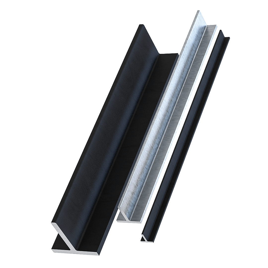 stahl und verzinkte t-profile