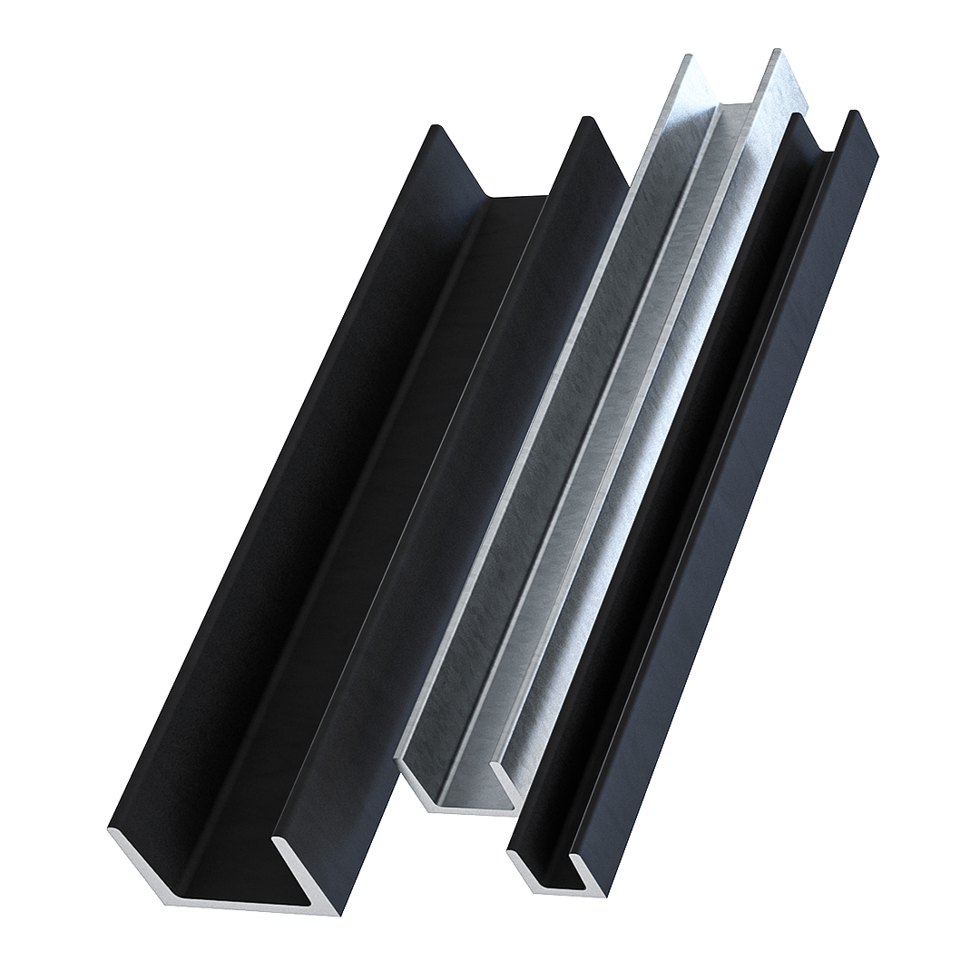 stahl und verzinkte u-profile